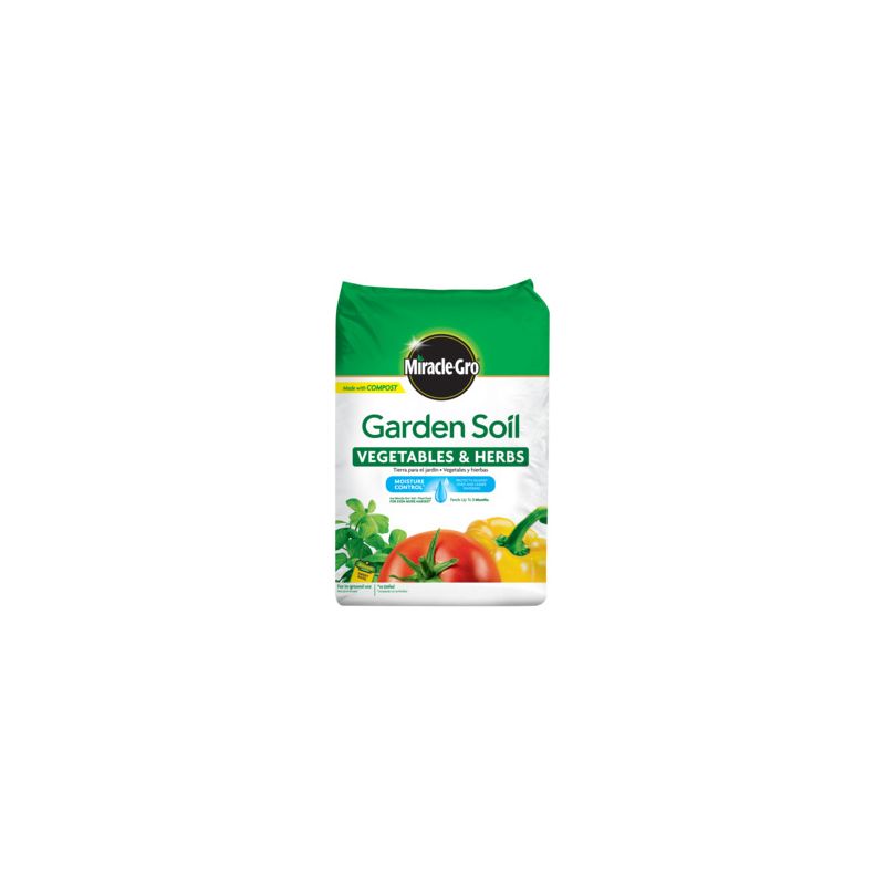 Miracle-Gro 73759430 Garden Soil, 1.5 cu-ft Coverage Area