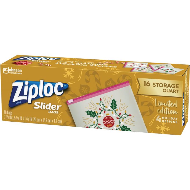 Ziploc 1 Qt. Double Zipper Food Storage Bag (24-Count)