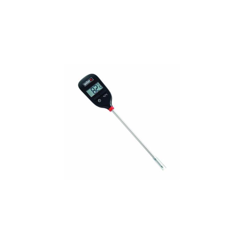 Weber 6750 Thermometer, Digital Display, Black Black