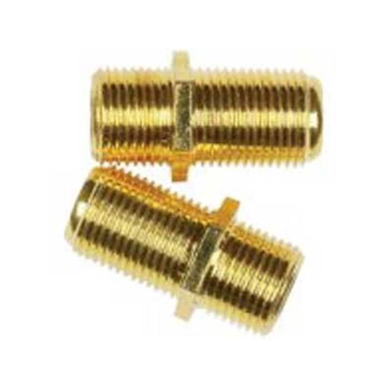 RCA CVH66Z In-Line Connector, Brass Housing Material