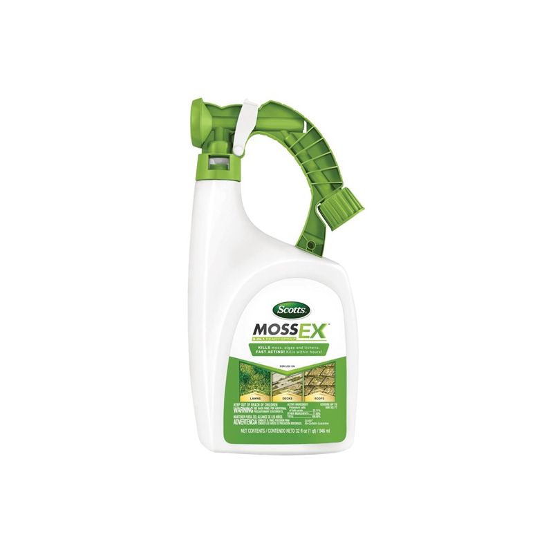 Scotts MossEX 3300210 Moss Control, Liquid, 32 oz Bottle