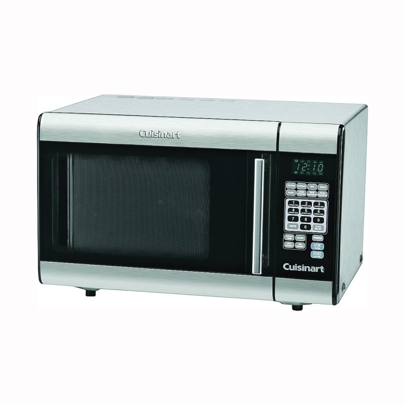 Cuisinart CMW-100 Microwave Oven, 1 cu-ft Capacity, 1000 W, Stainless Steel, Black 1 Cu-ft, Black