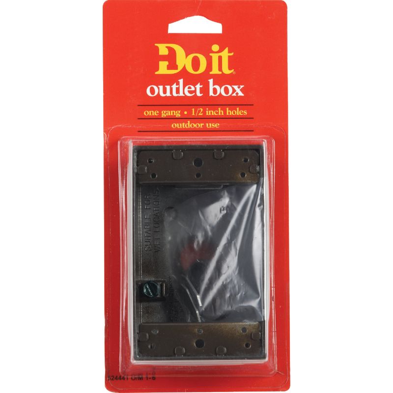 Bell Single-Gang Weatherproof Outdoor Outlet Box Bronze