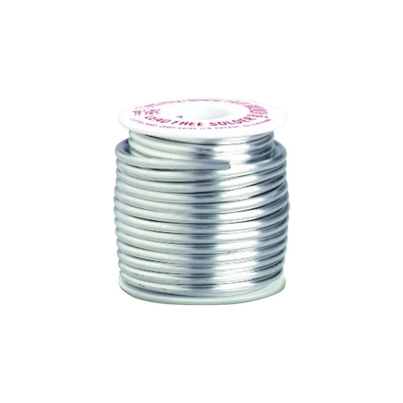 Oatey Safe-Flo 29025 Wire Solder, 1 lb, Solid, Gray/Silver, 415 to 455 deg F Melting Point Gray/Silver