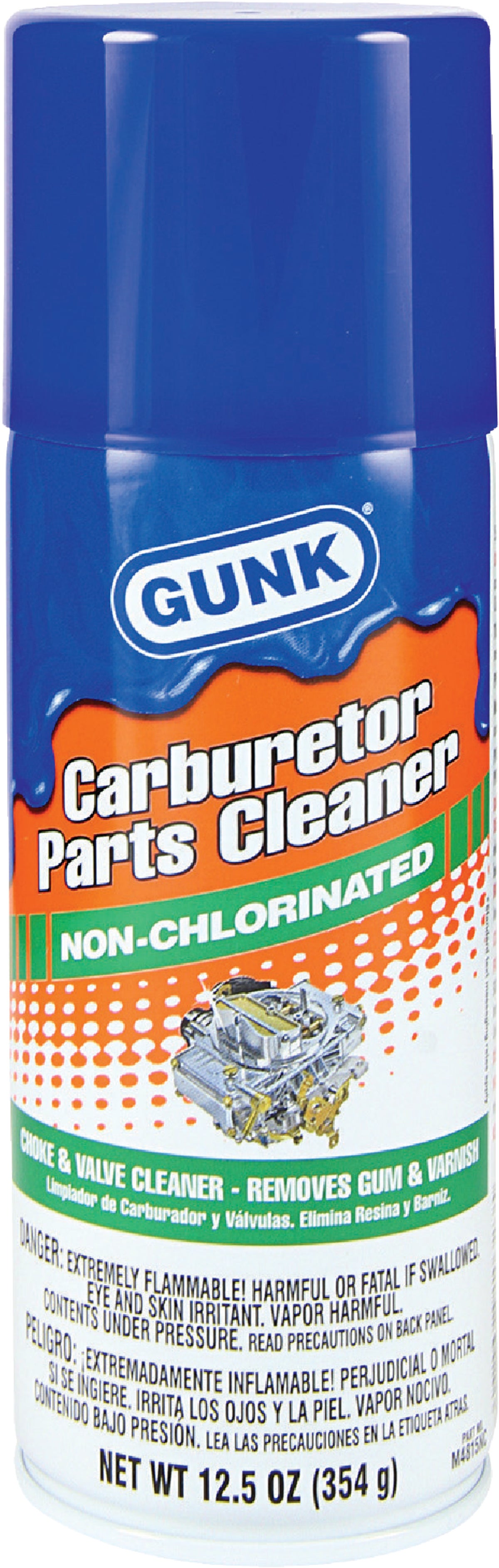  Gunk M4814/6 Chlorinated Carburetor Parts Cleaner, One Each,  12.5 oz. : Automotive