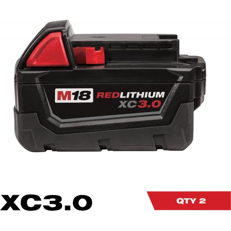 Milwaukee M18 REDLITHIUM XC Lithium-Ion Tool Battery (2 pack)