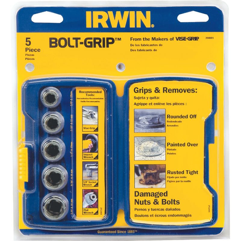 Irwin BOLT-GRIP 5-Piece Bolt Extractor Set