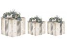 Alpine Gift Box Set LED Lighted Decoration 10 In. W. X 14 In. H. X 10 In. L.