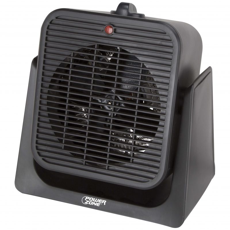PowerZone SFH-181T 2-Function Heater/Fan, 12.5 A, 120 V, 750/1500 W, 1500 W Heating, Black Black