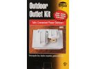 Bell Tamper Resistant Outdoor Weatherproof Outlet Kit White