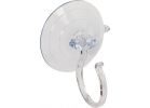 Adams Wreath Holder Suction Cup With Hook Giant, Clear