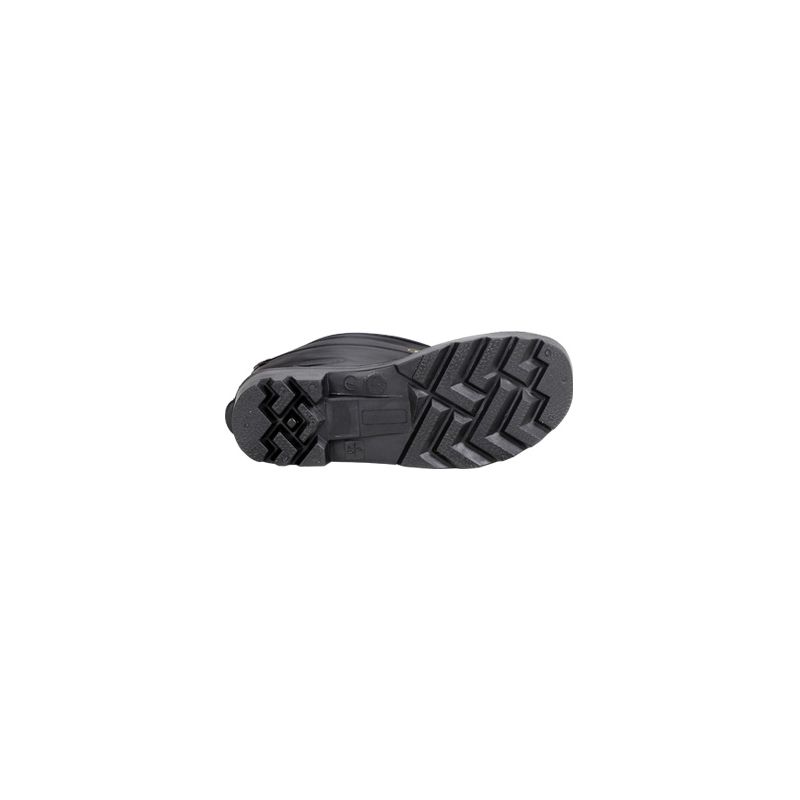 CLC R23012 Durable Economy Rain Boots, 12, Black, Slip-On Closure, PVC Upper 12, Black