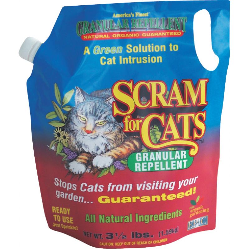 Scram For Cats Organic Cat Repellent 3.5 Lb., Shaker