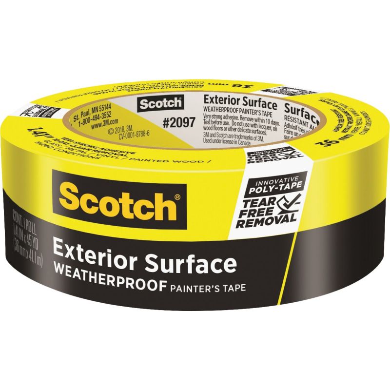 Scotch Exterior Surface Painter&#039;s Tape Yellow