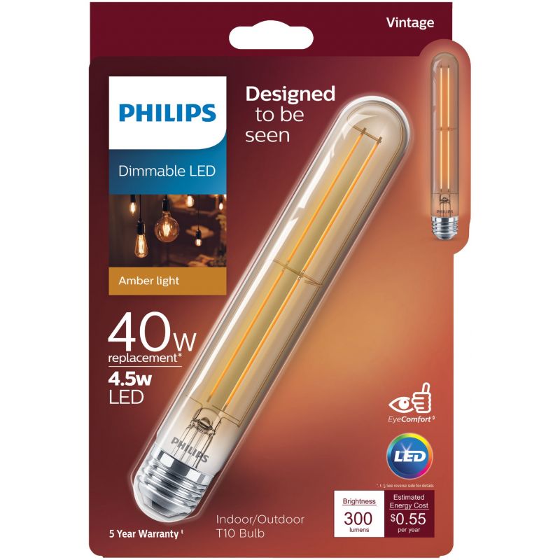 Philips Vintage Edison T10 LED Special Purpose Light Bulb