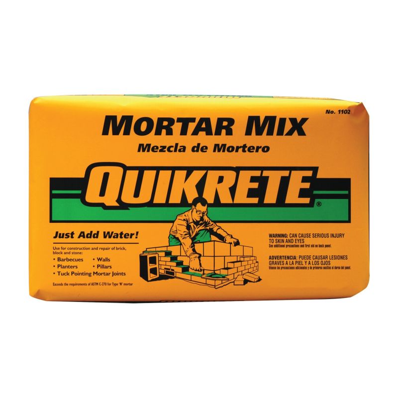 Quikrete 110210 Mortar Mix, Gray, Powder, 10 lb Bag Gray
