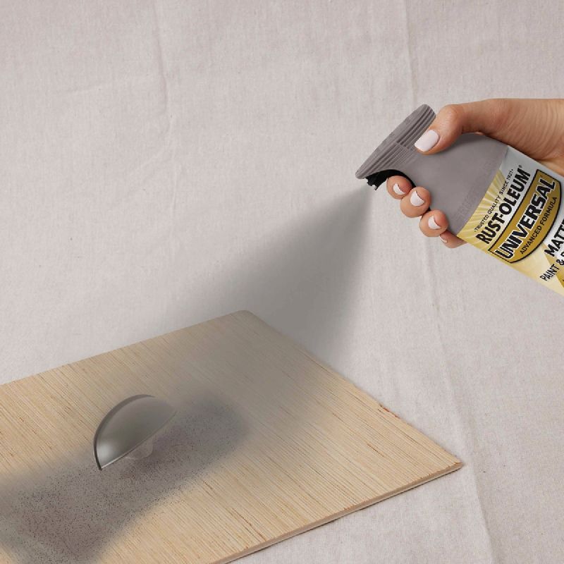 Rust-Oleum Universal All-Surface Spray Paint &amp; Primer In One Farmhouse Greige, 12 Oz.