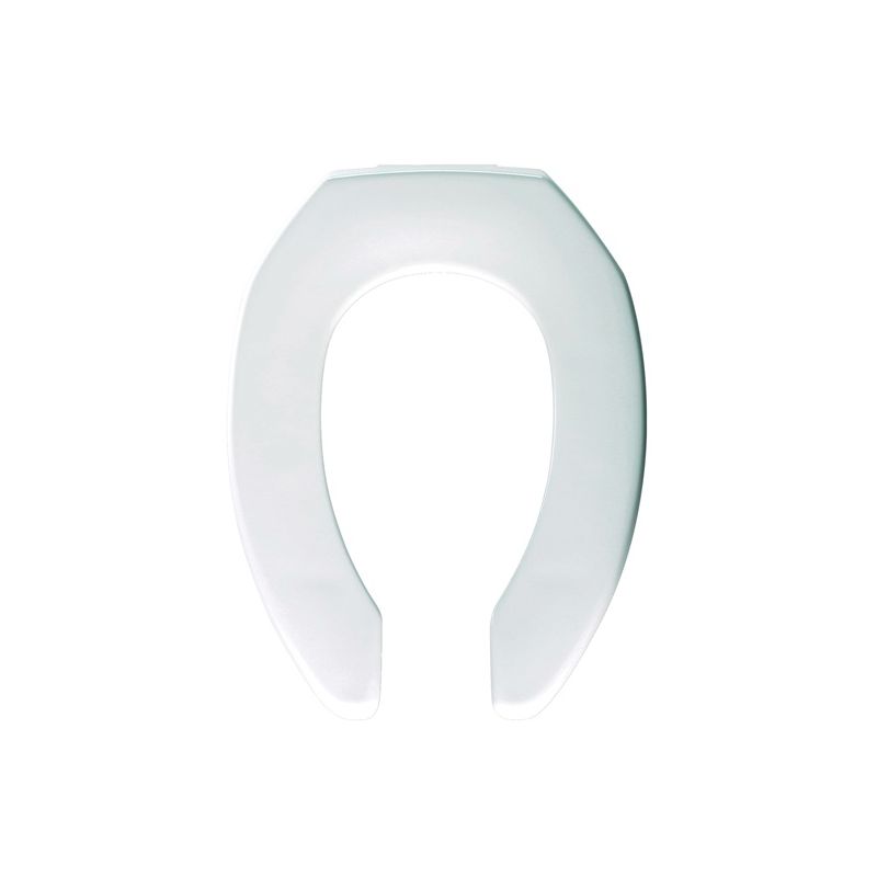 Bemis M1955C-000 Toilet Seat, Elongated, Plastic, White, Sta-Tite Hinge White