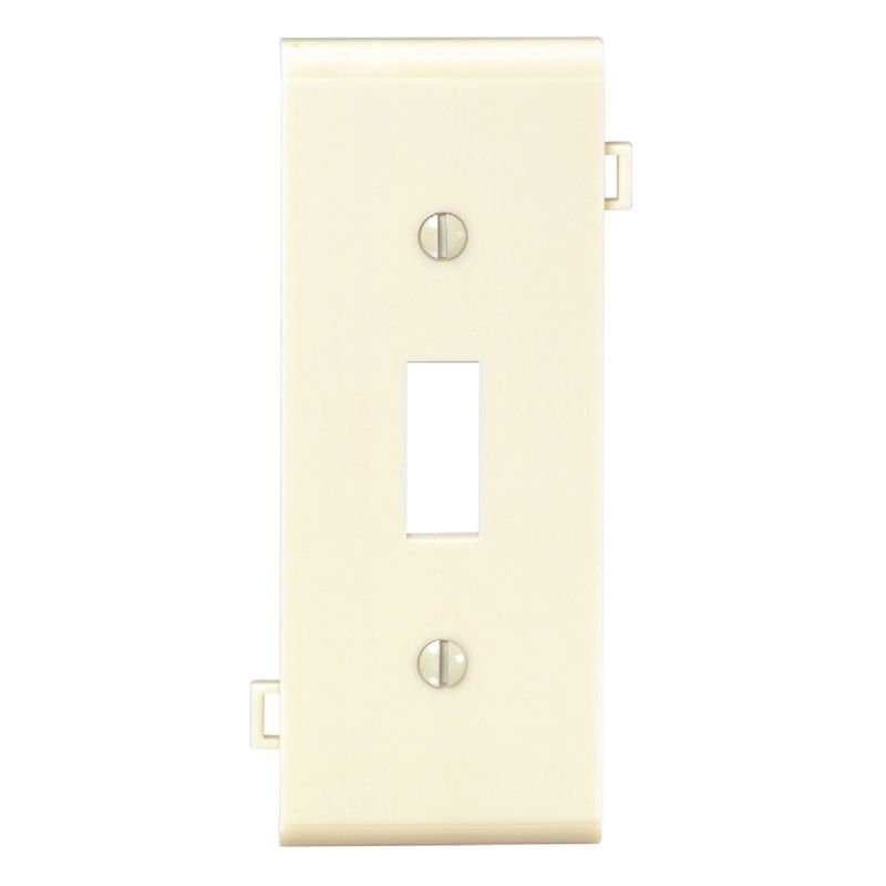 Leviton Sectional Toggle Switch Wall Plate Center Panel Ivory