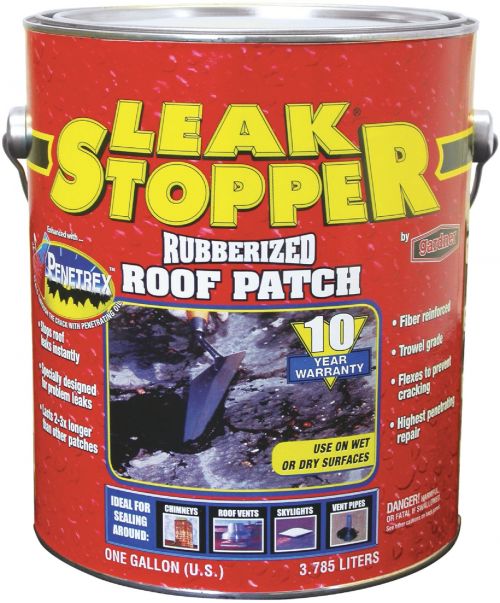 Leak Stopper Rubberized Roof Patch 1 Gallon