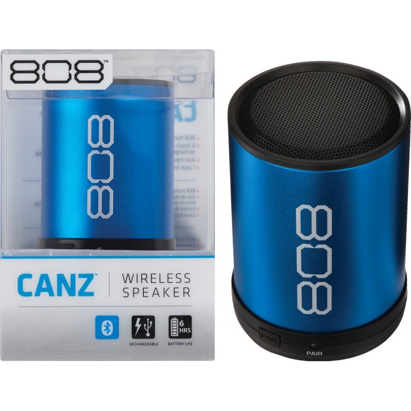 808 Canz 2 Bluetooth Wireless Speaker Blue