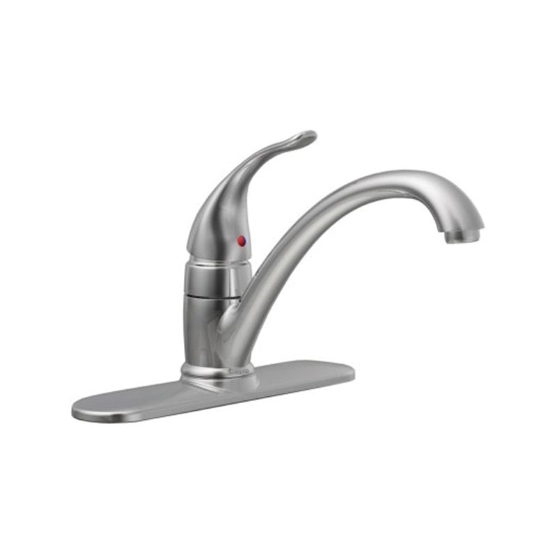 Moen Torrance Series 87485 Kitchen Faucet, 1.5 gpm, 4-Faucet Hole, Metal, Chrome Plated, Deck Mounting, Lever Handle