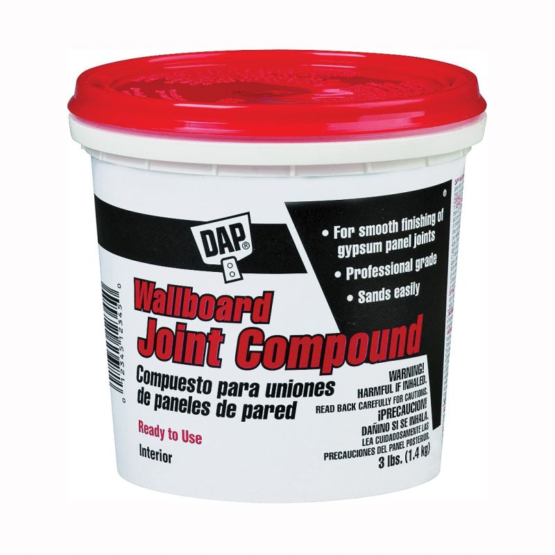 DAP 10100 Joint Compound, Paste, Off-White, 3 lb Off-White