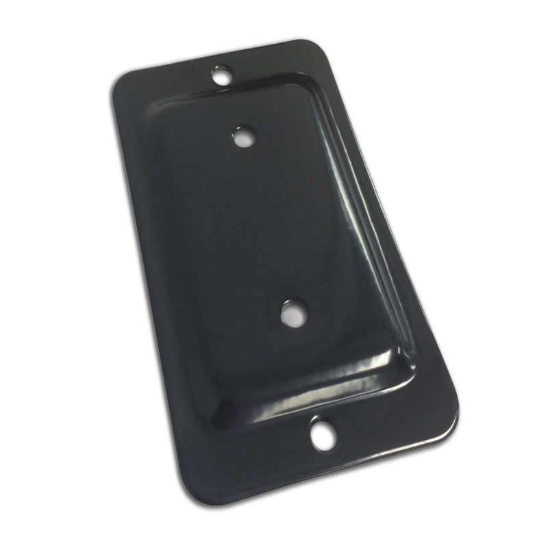 Pylex Fixplak 11008 Post Connector Plate, Steel, Black, Powdered, For: 2 x 3 in Post Black