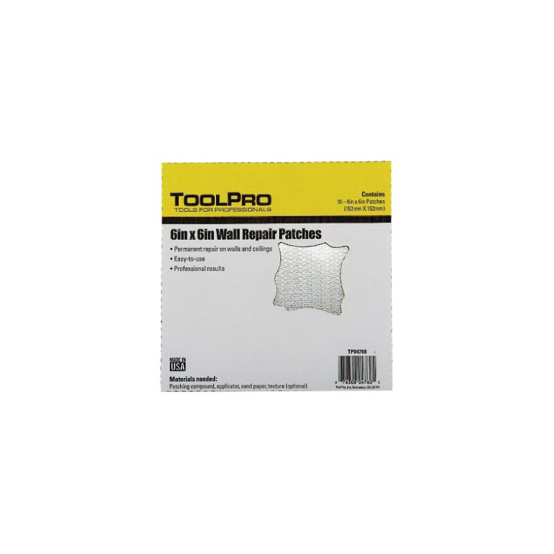 Toolpro TP04760 Drywall Repair Patch, 10, Pack, 10/PK