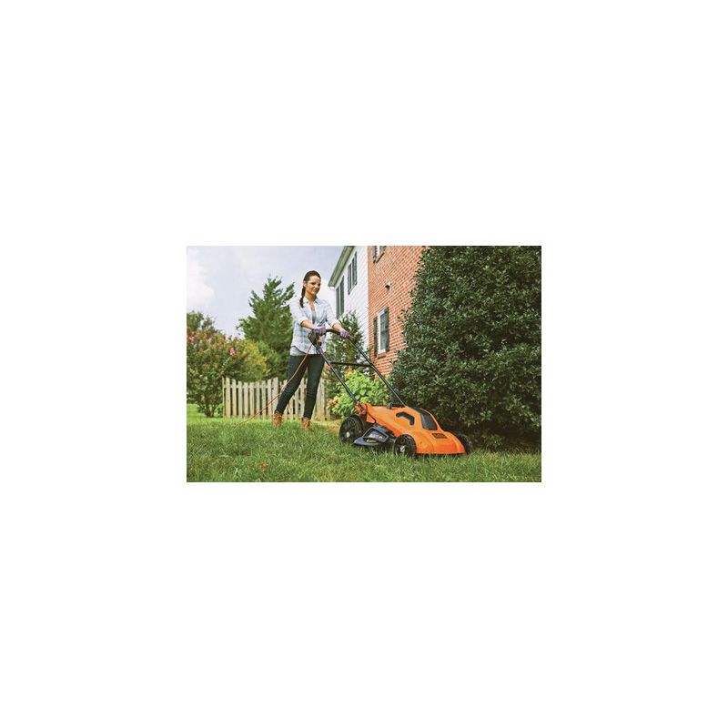 BLACK+DECKER Electric Lawn Mower, 13-Amp, Corded (BEMW213), 20, Orange
