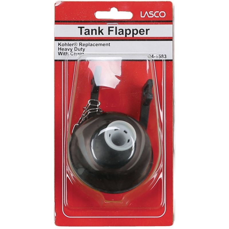 Lasco Kohler Rounded Ball Shape Toilet Flapper 4.3 In. L X 2.8 In. W X 2.3 In. H, Red