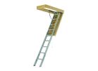 Louisville AEE3010 Energy Efficient Attic Ladder, 7.58 to 10.25 ft H Ceiling, 30 x 54 in Ceiling Opening, 375 lb