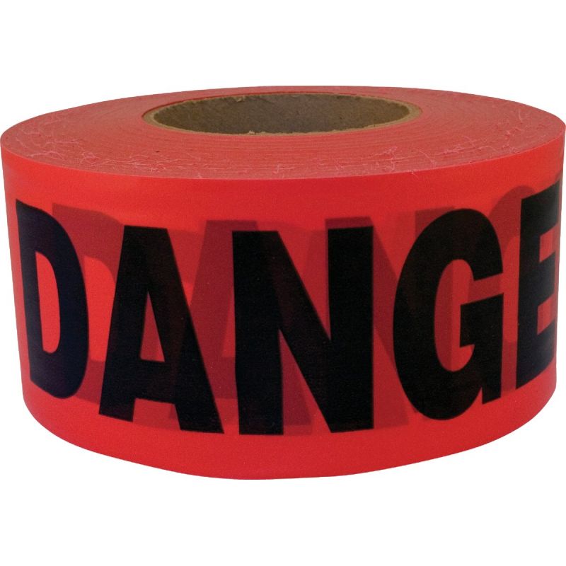 CH Hanson Danger Caution Tape Red With Black Print