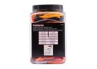 ProSource FH64076 Stretch Cord Set, Polypropylene, Black/Orange, Hook End Black/Orange
