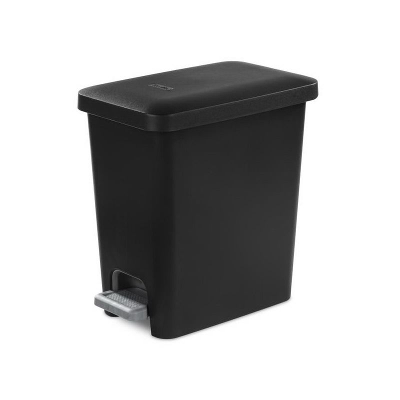 Sterilite - Black 3-Gallon Rectangular Wastebasket