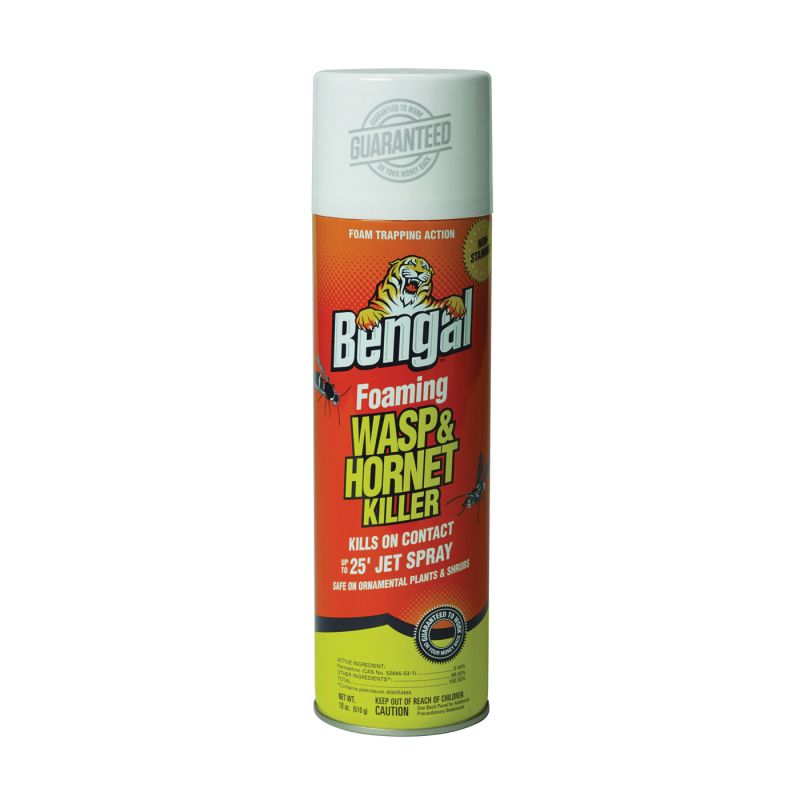 Bengal 97121 Wasp and Hornet Killer, Opaque Emulsion, Spray Application, 18 oz White