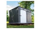 Suncast Modernist BMS9000 Barn Door Storage Shed, 483 cu-ft, 10 ft 9-1/2 in W, 7 ft 3-1/2 in D, Resin 483 Cu-ft, Black/Passive/Peppercorn