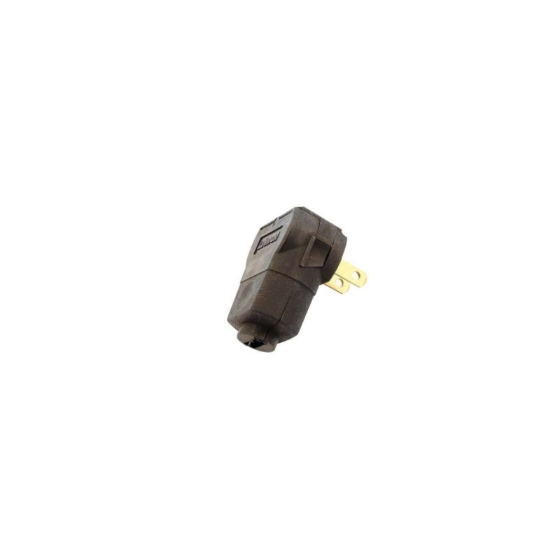 Leviton C25-101AN-00E Electrical Plug, 2 -Pole, 15 A, 125 V, NEMA: NEMA 1-15P, Black Black