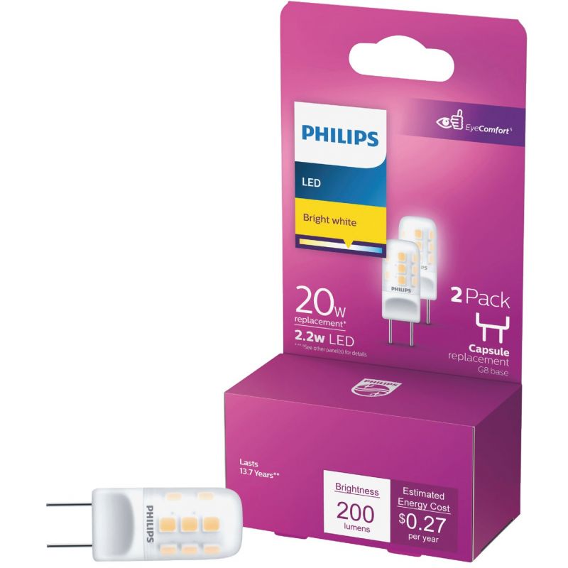 Philips T4 G8 Bi-Pin LED Special Purpose Light Bulb