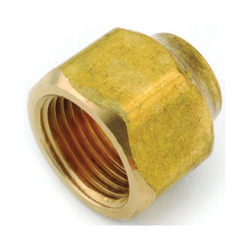 Anderson Metals 754020-0806 Nut, 1/2 x 3/8 in, Flare, Brass (Pack of 5)