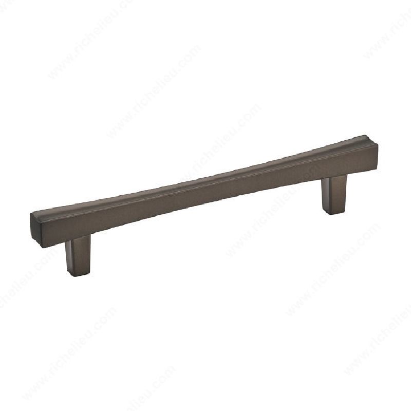 Richelieu BP7227128HBRZ Cabinet Pull, 6-5/8 in L Handle, 1/2 in H Handle, 1-1/4 in Projection, Metal, Honey Bronze Transitional