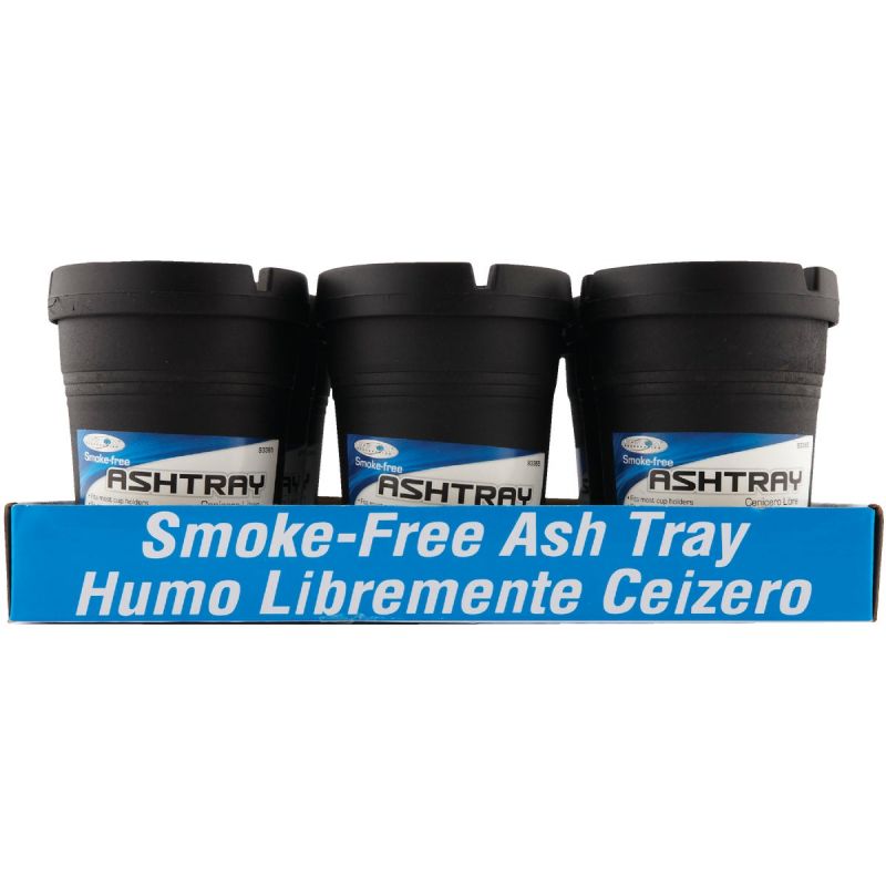 Custom Accessories Smoke Free Ashtray Black