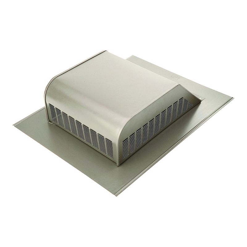 Lomanco LomanCool 750GSWB Static Roof Vent, 16 in OAW, 50 sq-in Net Free Ventilating Area, Steel, Weathered Bronze Weathered Bronze