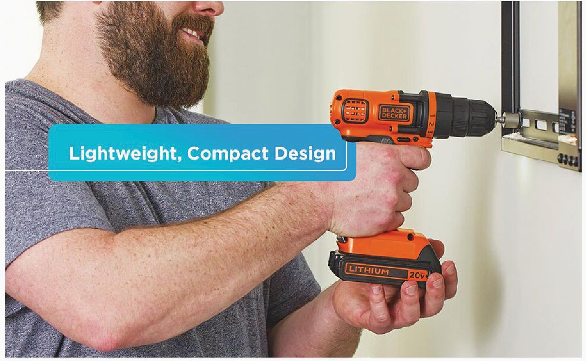 Black & decker 20v cordless drill hot sale