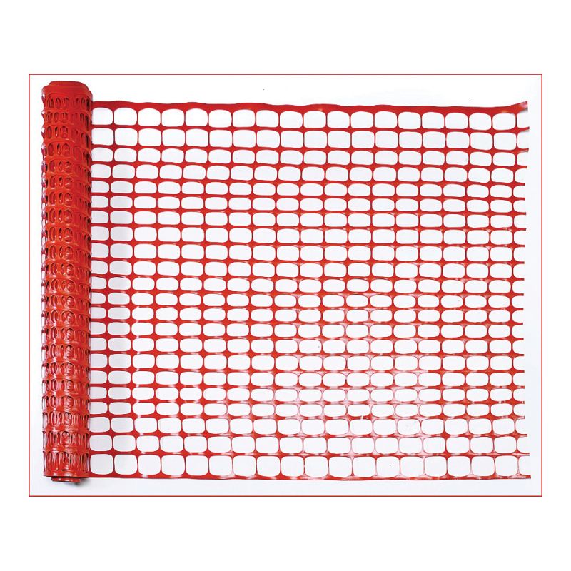 Mutual Industries 14993-48 Safety Fence, 100 ft L, 1-1/4 x 4 in Mesh, Plastic, Orange Orange