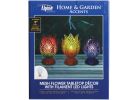 Alpine Iron Mesh Flower Bud Tabletop Lamp Multi (Pack of 6)