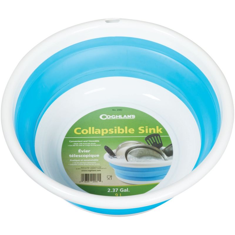 Coghlans Collapsible Bowl 9 L., Blue &amp; White