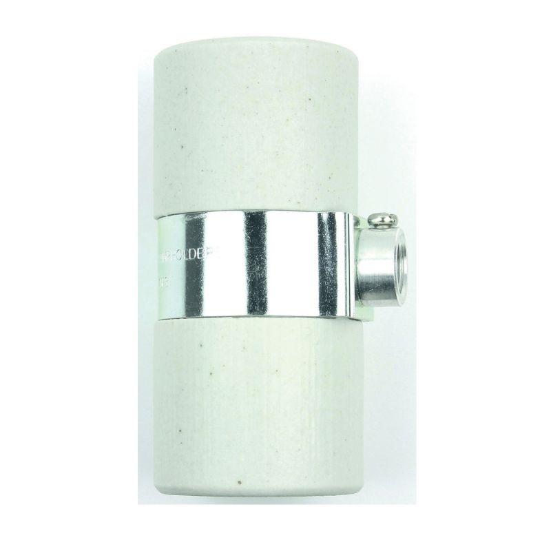 Jandorf 60580 Lamp Socket, 600 V, 660 W, Porcelain Housing Material, White White