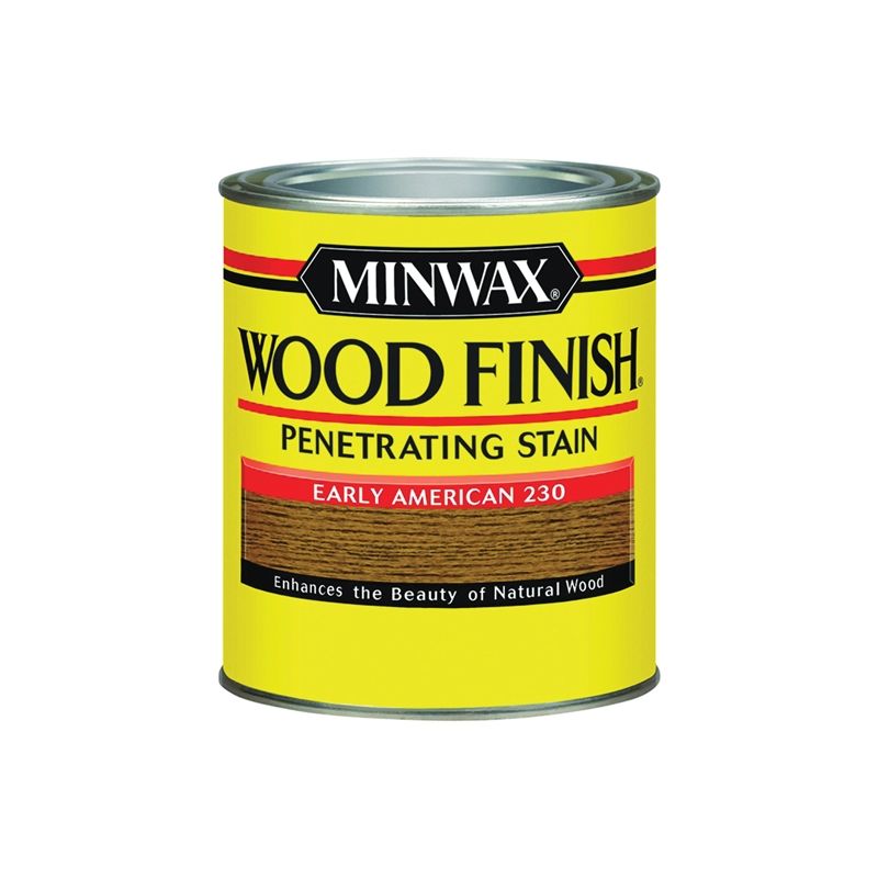 Minwax 70008444 Wood Stain, Early American, Liquid, 1 qt, Can Early American