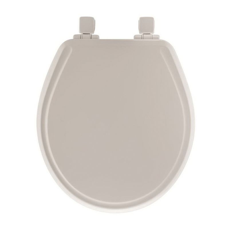 Mayfair 47SLOW-000 Toilet Seat, Round, Molded Wood, White White